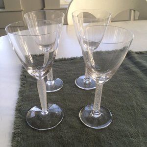 Lalique wine glasses set of 4